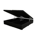 Ver imagem 1 de Cama Box Baú Casal 138 Bipartido Bello Box - Tecido Sintético Preto