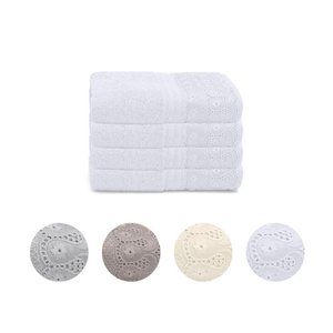 Kit Toalha de Mão Renascença Fio Egípcio Buettner 4pç Lavabo