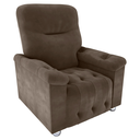 Ver imagem 4 de Poltrona Reclinável York Veludo Marrom