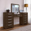 Ver imagem 1 de Conjunto para Quarto de Cômodas e Penteadeira Floratta Malbec