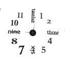 Ver imagem 1 de Relógio Inglês Moderno Acrílico Sala Casa Escritório Preto