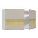 Ver imagem 6 de Armário Aéreo Madesa Glamy 120 Cm 2 Portas com Vidro - Branco/crema