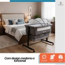 Ver imagem 5 de Berço Infantil Moisés Portátil Balanço Co-sleeper Bed com Mosquiteiro Dobrável para Bebê Conforto Aj
