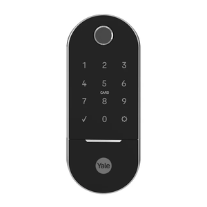 Fechadura Yale Lia Digital Embutir Preta e Cromada