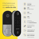 Ver imagem 5 de Fechadura Yale Lia Digital Embutir Preta e Cromada