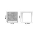 Ver imagem 2 de Mesa Tramontina Laura Rattan Camurça com Pernas de Madeira