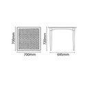 Ver imagem 5 de Mesa Tramontina Laura Rattan Camurça com Pernas de Madeira