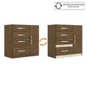 Ver imagem 3 de Cômoda Sapateira Vênus Castanho Avelã Flex Moval
