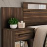 Cabeceira Cama Box Casal Extensível Com Espelho Jade G03 Café - Mpozenato - 4