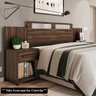 Cabeceira Cama Box Casal Extensível Com Espelho Jade G03 Café - Mpozenato - 2