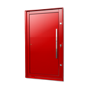 Ver imagem 1 de Porta Pivotante Alumínio Lambril c/Puxador Dir. Elite Vermelho 240x150 Brimak