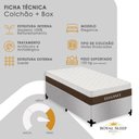 Ver imagem 4 de Cama Box Solteiro Elegance Pillow Top Molas Ensacadas Suede Cinza Royal