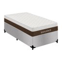 Ver imagem 1 de Cama Box Solteiro Elegance Pillow Top Molas Ensacadas Suede Cinza Royal