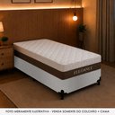 Ver imagem 5 de Cama Box Solteiro Elegance Pillow Top Molas Ensacadas Suede Cinza Royal