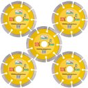 Ver imagem 1 de Kit 05 Discos Prando Segmentado 110 Mm X 20 Mm Mármore