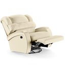 Ver imagem 1 de Poltrona do Papai Reclinável Kalie Glider Giratória Massagem Fh9 Pu Bege - Mpozenato