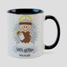 Caneca Branca com Interna Preta Y5 Santo Antonio - 1