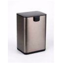 Ver imagem 2 de Lixeira Inox 12L Grafite Lixo Pedal Compacta Lixo Anti Odor