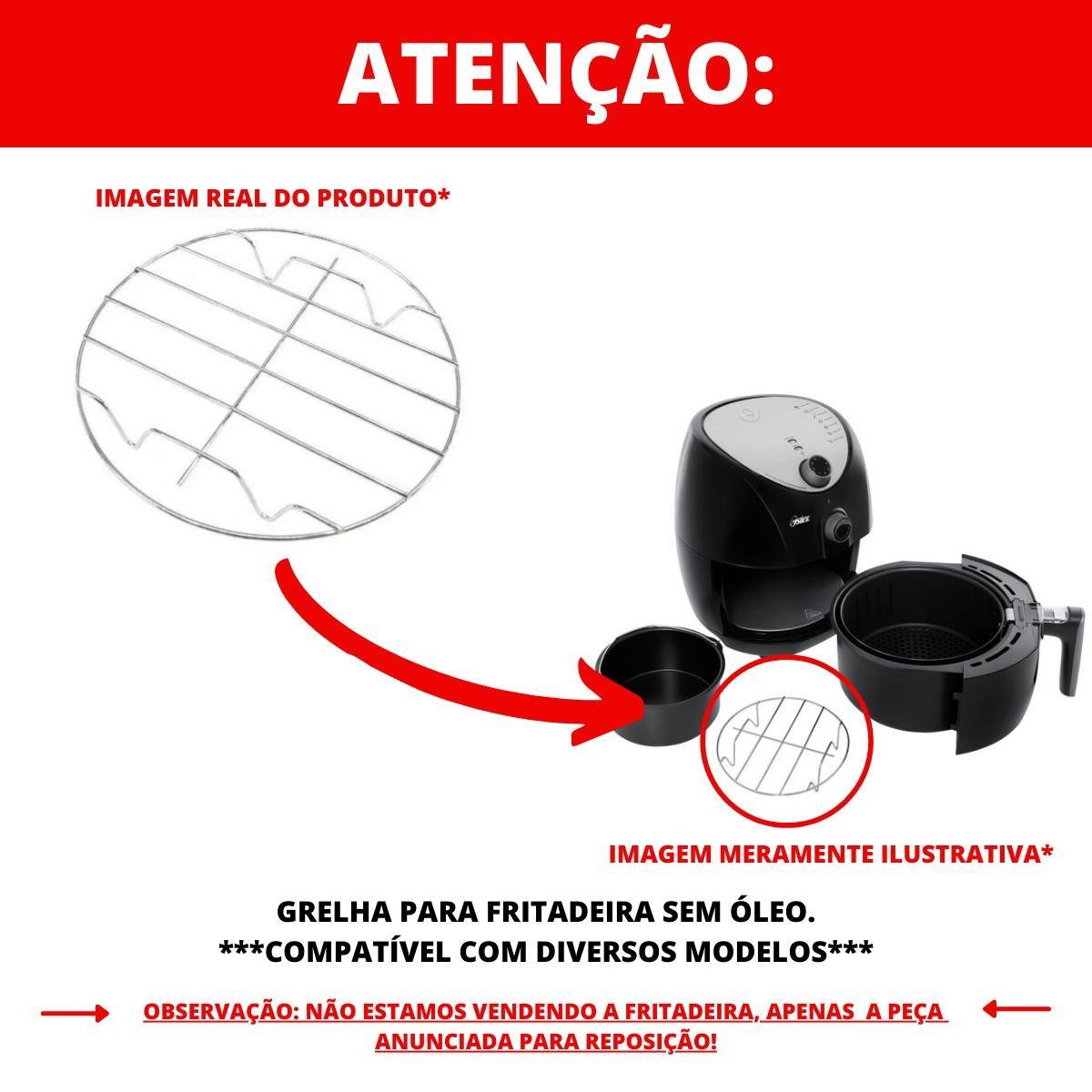 Grelha para Fritadeira sem Óleo Multifuncional - 3