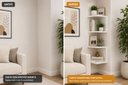 Ver imagem 6 de Prateleira Nicho de Canto Quarto Livros Fotos Objetos Parede