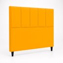 Ver imagem 6 de Cabeceira Classic Casal 140cm para Quarto Cama Decorativa Moderna Elegante Suede Mostarda