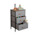 Ver imagem 1 de Armario Organizador Comoda 3 Gavetas Porta Objetos Roupa Livro Sapato Quarto Casa Sala Closet Banhei