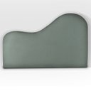 Ver imagem 1 de Cabeceira Orgânica 90cm Solteiro Painél para Cama Box Bouclé Serena