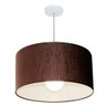 Lustre Pendente Cilíndrico Md-4207 55x25cm Bivolt Café - 1