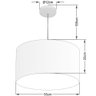 Lustre Pendente Cilíndrico Md-4207 55x25cm Bivolt Café - 2