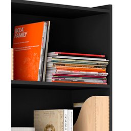 Armário Multiuso Escritório Preto - Notável - 4