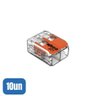 10 Conectores Automáticos até 6,0mm 2 Polos 41a 221-612 - Wago - 1