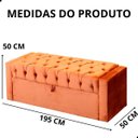 Ver imagem 6 de Calçadeira de Sapatos Baú Estofada 195 Cm King Veludo Emma