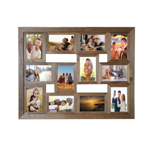 Painel Para 12 Fotos 10x15. Mural, Quadro.(Rústico)