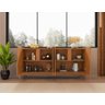 Buffet Lizz 170cm 4 Portas C/ 6 Espaços Internos Cedro - 2