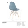 Cadeira Charles Eames Eiffel Dsw Azul Petróleo - 2