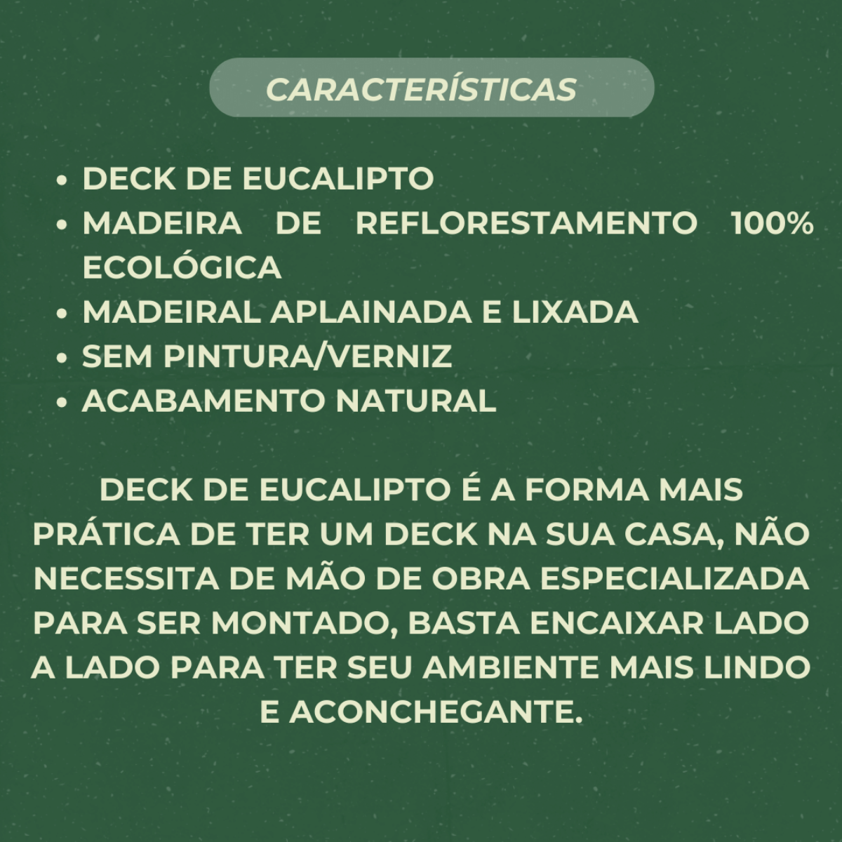 4 Deck Madeira Modular 50x50 Natural Área Interna e Externa - 8