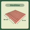 Ver imagem 7 de 4 Deck Madeira Modular 50x50 Natural Área Interna e Externa