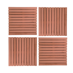 4 Deck Madeira Modular 50x50 Natural Área Interna e Externa - 1