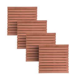 4 Deck Madeira Modular 50x50 Natural Área Interna e Externa - 2
