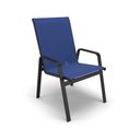 Ver imagem 7 de Kit Espreguiçadeira Cadeira Mesa Alumínio Preto Tela Azul