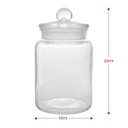 Ver imagem 3 de Kit 3 Potes Porta Mantimento Vidro Arena 1,6L com Tampa
