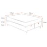 Cama Box Baú Queen + Colchão de Molas Ensacadas Ortobom AirTech SpringPocket 158cm - 2
