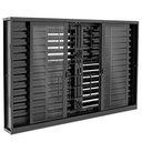 Ver imagem 1 de Janela Veneziana De Correr Central 6 Folhas 100x150cm Preta