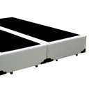 Ver imagem 2 de Box King Bipartido Sintético Mega Cama Branco 192x203x42