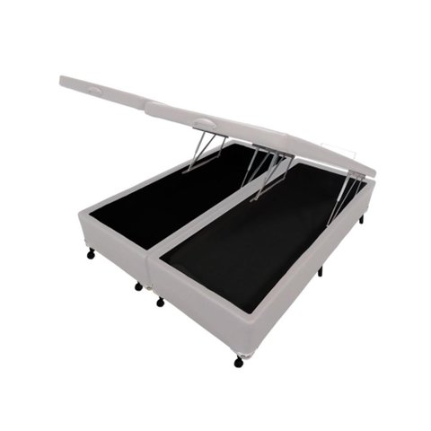 Cama Box Baú Castor King Corano Branco 180x200x35cm