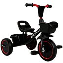 Ver imagem 1 de Triciclo Infantil Colli Kim Preto Fosco com Cestinha Aro 12 com Pedal Andador Bebê 2+ Anos Bicicleta