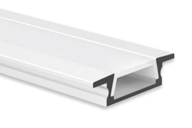 Perfil de LED Embutir 2M 23,6mm X 7mm Branco - 1