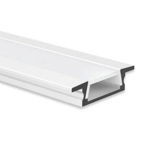 Perfil de LED Embutir 2M 23,6mm X 7mm Branco