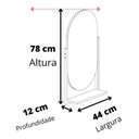 Ver imagem 6 de Armário Gabinete Banheiro 80cm Mdf com Espelheira 1 Porta Titanium