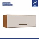 Ver imagem 4 de Cozinha Completa 12 Portas 3 Gavetas Atenas Kaiki Moveis Nature/Off White